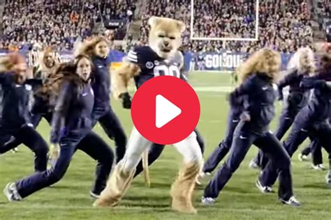 byu rolex dance|BYU's Cosmo the Cougar goes viral after dancing with Cougarettes.